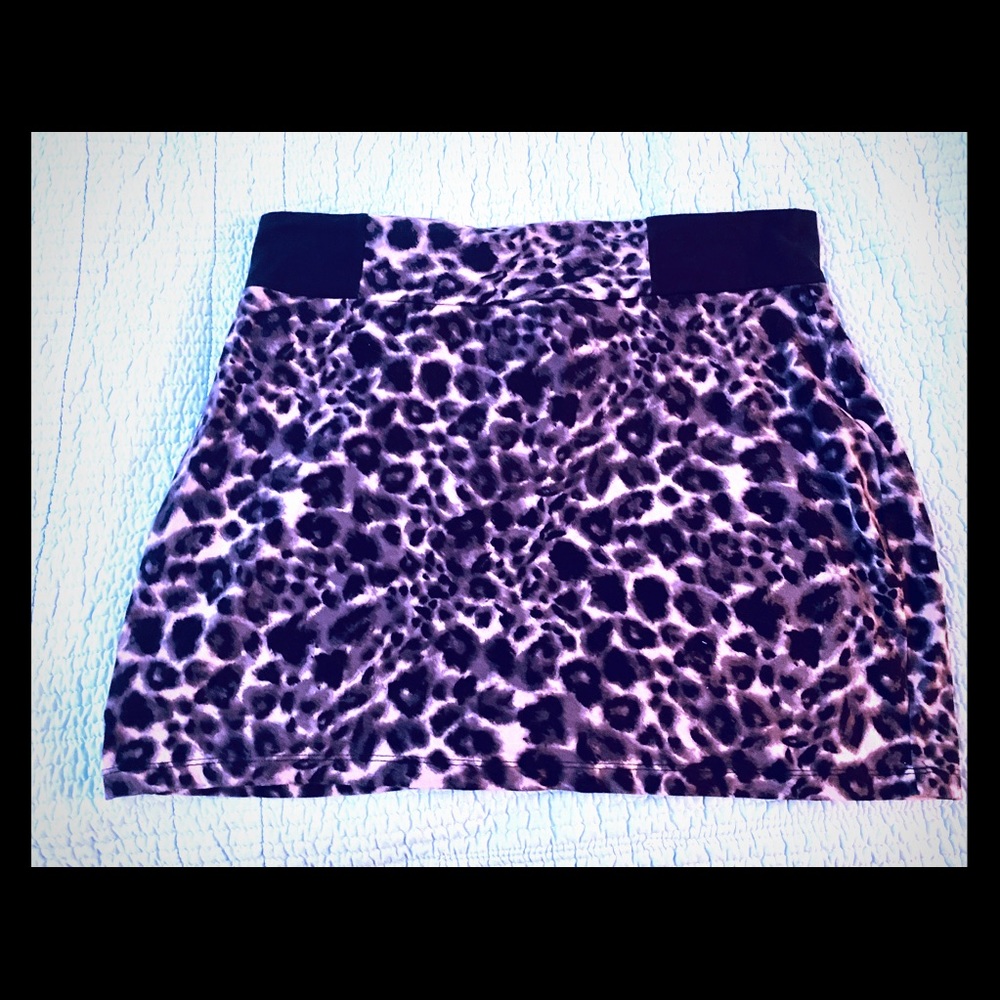💕 Cheetah Print Mini Skirt
